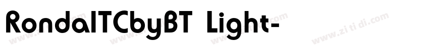 RondaITCbyBT Light字体转换
